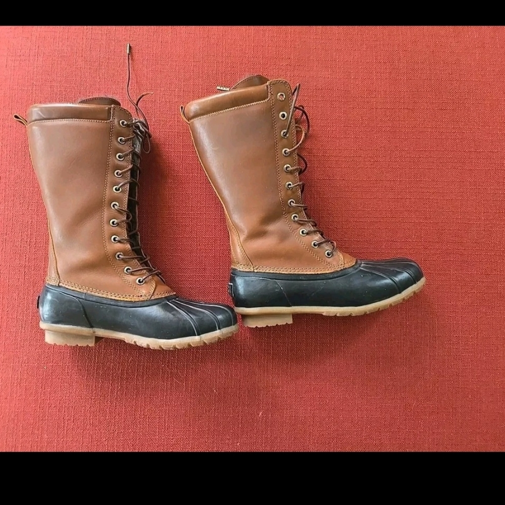 L.L. Bean Brown and Black Duck Boots